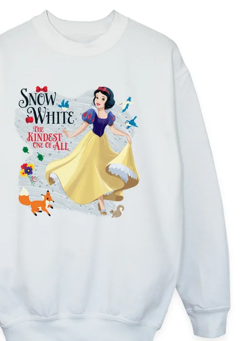 Ada & Ted Disney Snow White Kindest Girls White Graphic Sweatshirt (3-13 Years) - Age 9-11 Years Image 2