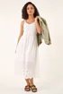 Roman White Crochet Strappy Midi Dress - 18 Image 3