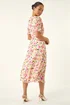 Roman Ivory Petite Floral Midi Dress - 8 Image 3