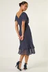 Roman Navy Petite Spot Frill Hem Dress - 12 Image 1