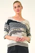 Roman Black Textured Abstract Knit Jumper - 12 Image 1