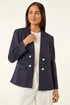 Roman Navy Petite Pocket Ponte Blazer - 16 Image 4