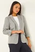 Roman Grey Petite Pocket Ponte Blazer - 16 Image 1