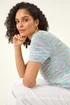 Roman Light Blue Sequin Knitted Top - 14 Image 1