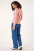 Roman Orange Stripe Pointelle Crew Neck Knit - 14 Image 3