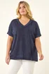 Roman Navy C Floral Pearl Top - 16 Image 4