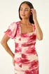 Roman Pink P Ruched Dress - 16 Image 4
