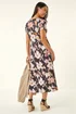 Roman Rose Petite Floral Pocket Midi Dress - 12 Image 3