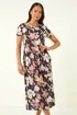 Roman Rose Petite Floral Pocket Midi Dress - 12 Image 2
