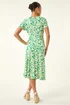 Roman Green Petite Twist Front Stretch Dress - Size 8 Image 3