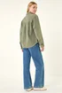 Roman Khaki Denim Button Front Pocket Jacket - Size 16 Image 3