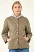 Roman Khaki Quilted Hooded Jacket - Size 20 Image 4