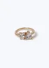Muse Gold Pear Shape Ring - 18mm Image 1