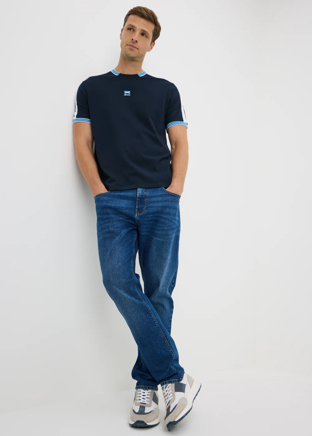 Navy Scotland Football T-Shirt - XS Image 1