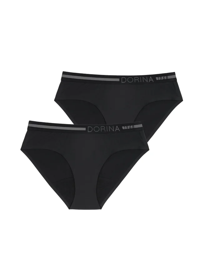 Dorina Black Period Pants Hipster 2 Pack