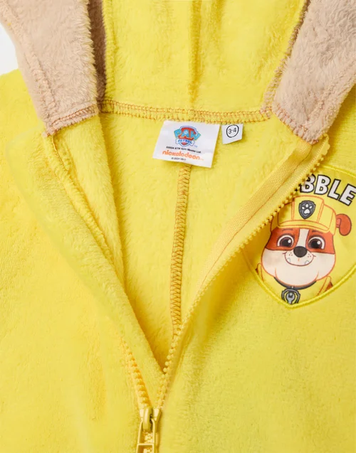 Vanilla Underground Paw Patrol Unisex Kids Yellow Rubble Onesie (2-7 Years) - Age 3-4 Years Image 3