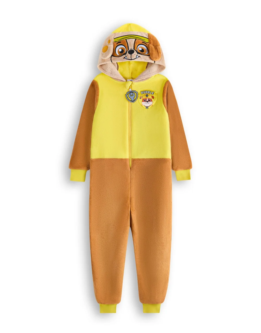 Vanilla Underground Paw Patrol Unisex Kids Yellow Rubble Onesie (2-7 Years) - Age 3-4 Years Image 1