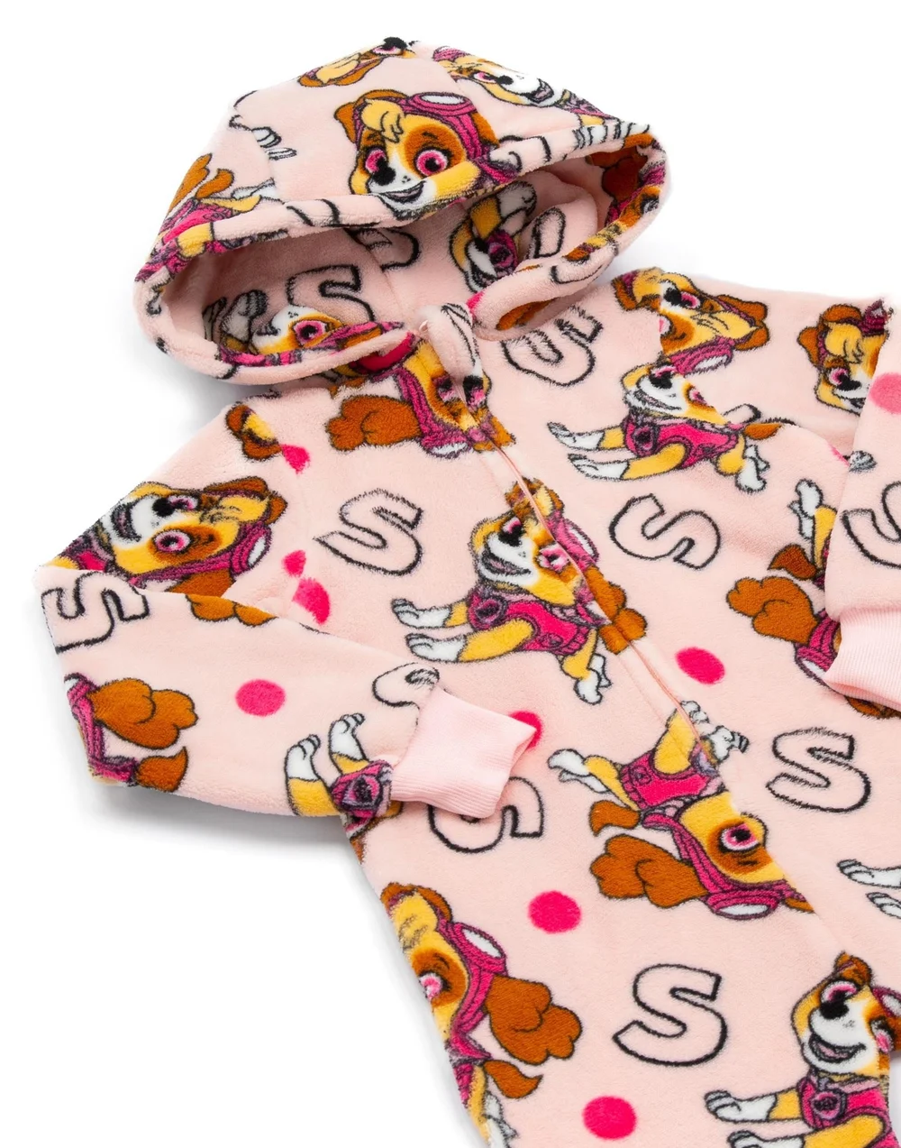 Vanilla Underground Paw Patrol Girls Pink Onesie (2-7 Years) - Age 5-6 Years Image 2