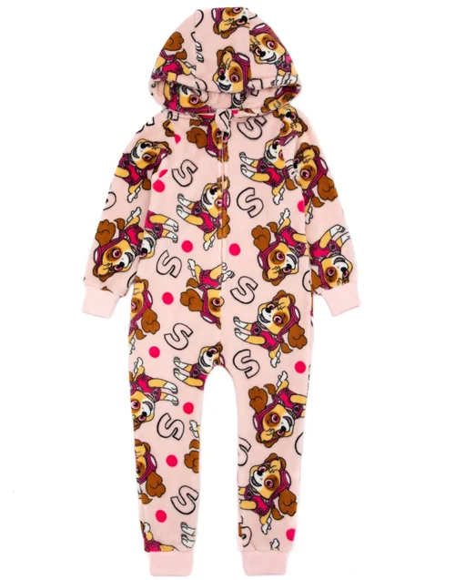Vanilla Underground Paw Patrol Girls Pink Onesie (2-7 Years) - Age 5-6 Years Image 1