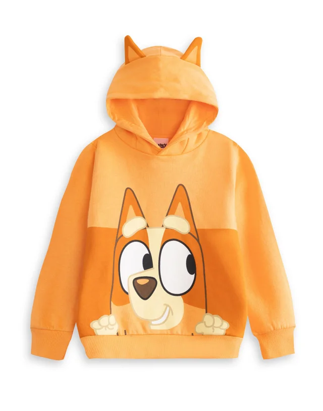 Vanilla Underground Bluey Unisex Kids Brown Bingo Hoodie (18 mnths - 7 years)