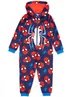 Vanilla Underground Marvel Boys Blue Spider-Man Onesie (2 - 10 Years) - Age 9-10 Years Image 1