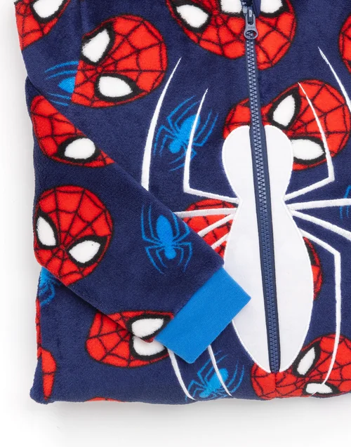 Vanilla Underground Marvel Boys Blue Spider-Man Onesie (2 - 10 Years) - Age 9-10 Years Image 4