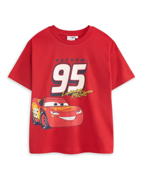 Vanilla Underground Disney Cars Boys Multicoloured Lightning Mcqueen T-Shirts (5-14 Years) - 2 pack - 13-14 Yrs Image 2