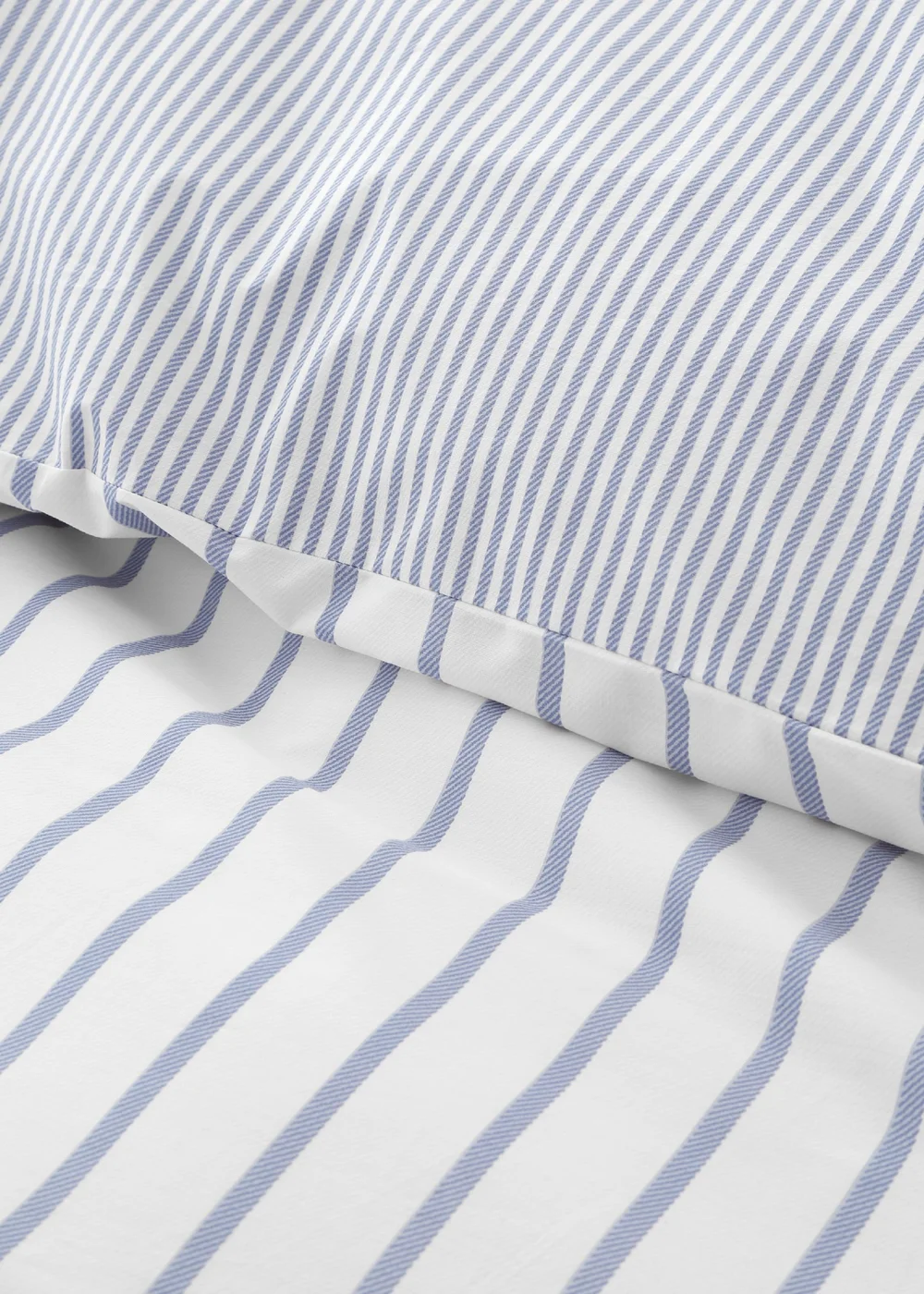 Bianca Fine Linens Hampton Stripe 200 Thread Count Cotton Reversible Duvet Cover Set Blue - Double Image 4