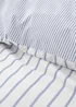 Bianca Fine Linens Hampton Stripe 200 Thread Count Cotton Reversible Duvet Cover Set Blue - Single Image 4