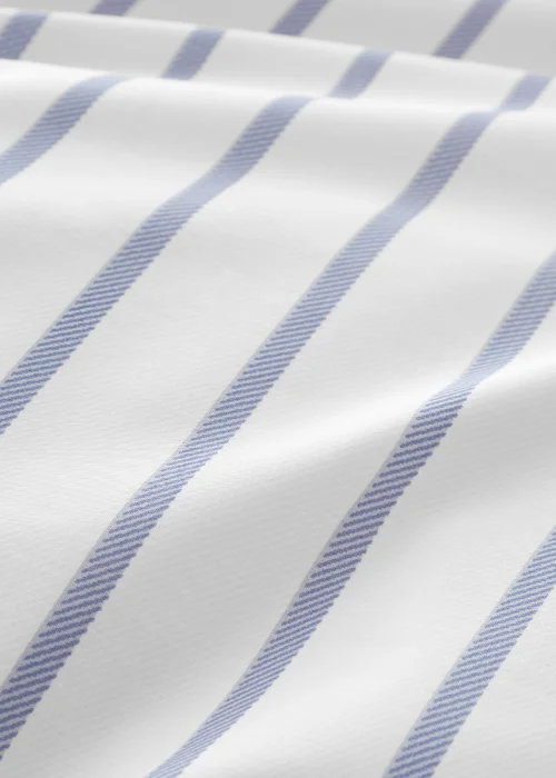 Bianca Fine Linens Hampton Stripe 200 Thread Count Cotton Reversible Duvet Cover Set Blue - Double Image 5