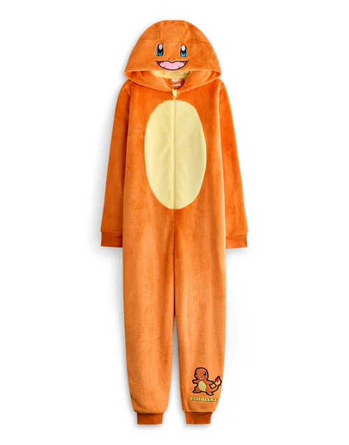 Vanilla Underground Pokemon Unisex Kids Orange Charmander Onesie (4-14 Years) - Age 9-10 Years Image 1