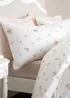 Bianca Fine Linens Vintage Rosebud Lace 200 Thread Count Cotton Reversible Duvet Cover Set Cream - Single Image 3