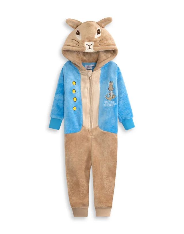 Vanilla Underground Peter Rabbit Unisex Kids Blue Onesie (12 mnths - 5 years)