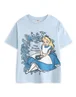 Vanilla Underground Disney Girls Blue Alice In Wonderland T-Shirt (2-10 Years) - 5-6 Yrs Image 1