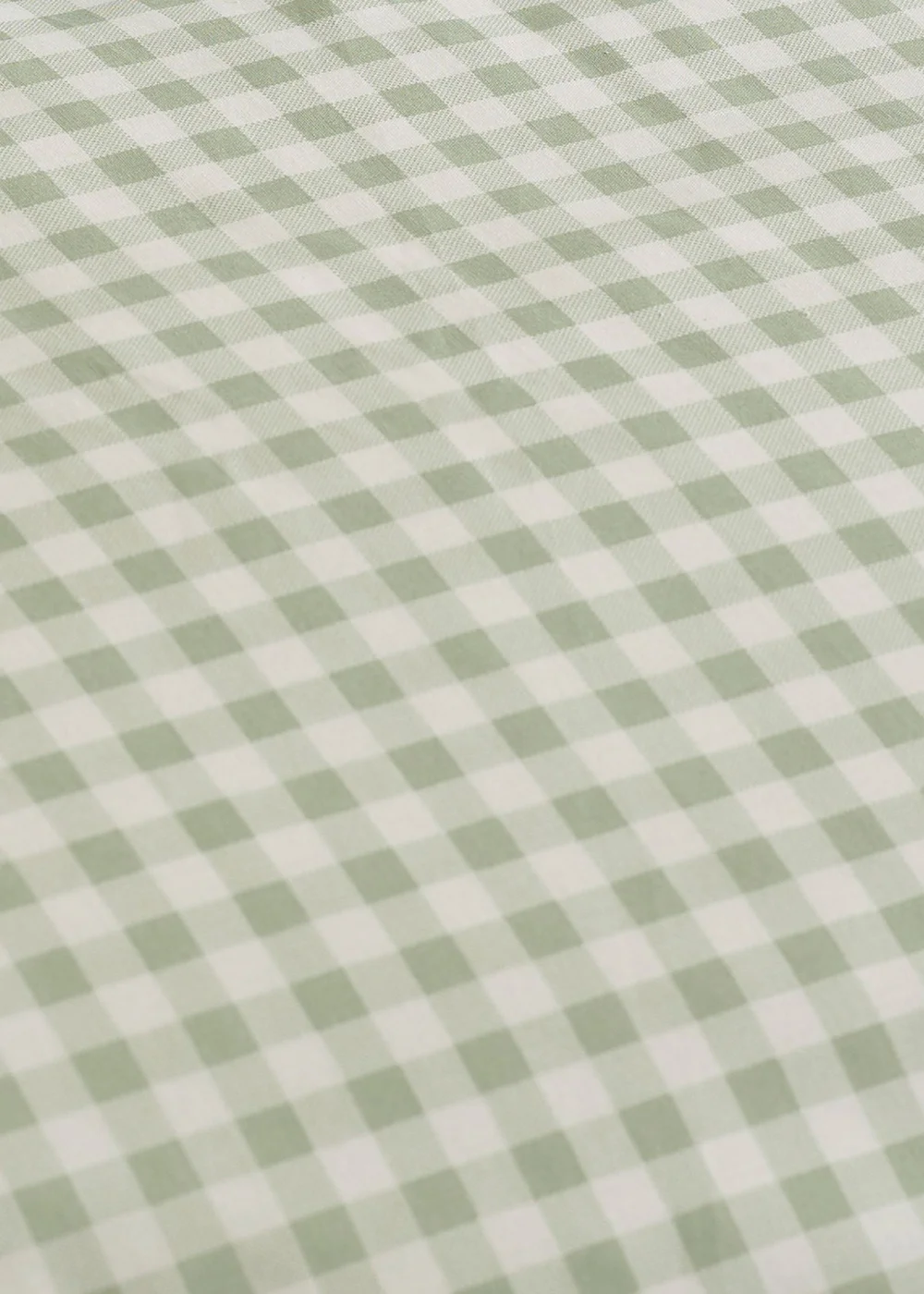 Catherine Lansfield Bamford Gingham Check Fitted Sheet Green - Single Image 2