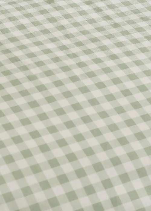 Catherine Lansfield Bamford Gingham Check Fitted Sheet Green - Single Image 2