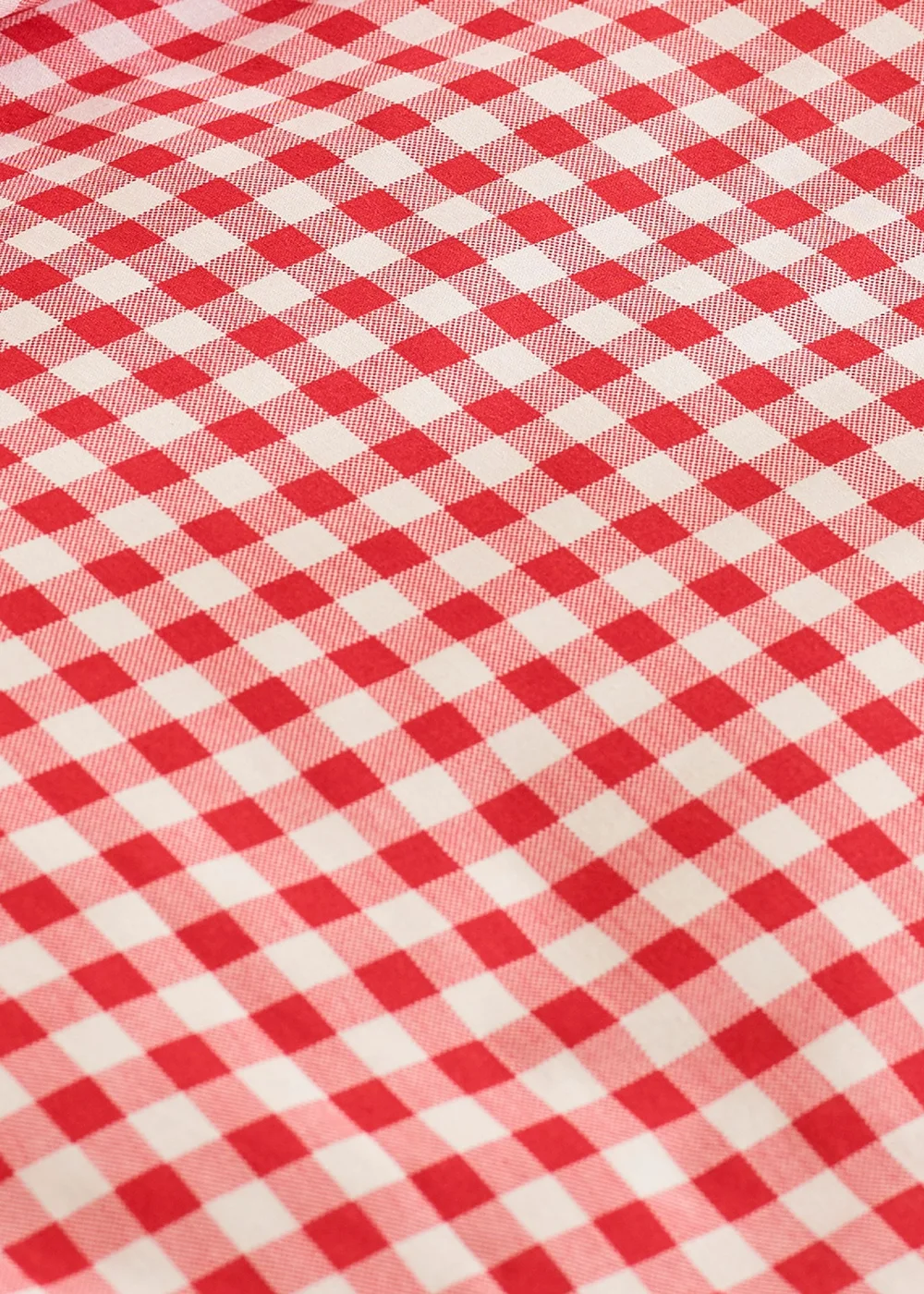 Catherine Lansfield Bamford Gingham Check Fitted Sheet Red - Single Image 2