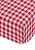 Catherine Lansfield Bamford Gingham Check Fitted Sheet Red - Single Image 3