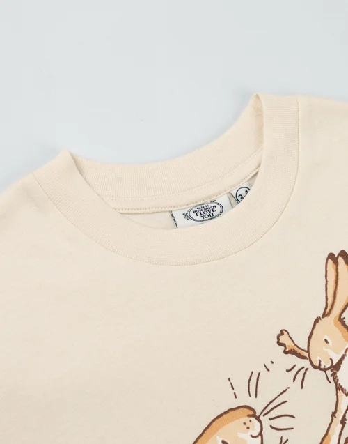 Vanilla Underground Guess How Much I Love You Unisex Kids Off-White T-Shirt (12 mnths - 5 years) - 18 - 24 Months Image 4