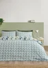 Catherine Lansfield Bryson Geo Reversible Duvet Cover Set Blue - Single Image 2