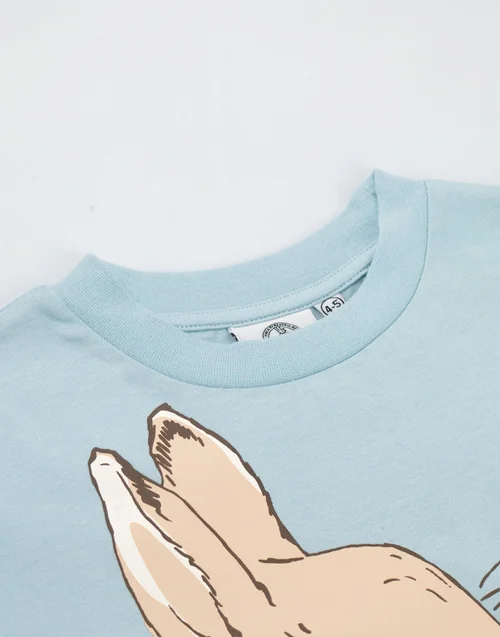 Vanilla Underground Peter Rabbit Unisex Kids Blue T-Shirt (12 mnths - 5 years) - Age 4-5 Years Image 4