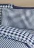 Catherine Lansfield Bamford Gingham Check Reversible Duvet Cover Set Navy Blue - Single Image 3