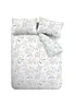 Catherine Lansfield Inga Leaf Reversible Duvet Cover Set Natural - Single Image 5
