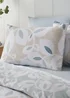 Catherine Lansfield Inga Leaf Reversible Duvet Cover Set Natural - Single Image 3