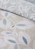 Catherine Lansfield Inga Leaf Reversible Duvet Cover Set Natural - Single Image 4