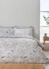 Catherine Lansfield Inga Leaf Reversible Duvet Cover Set Natural - Single Image 1