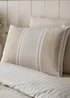 Catherine Lansfield Banded Stripe Reversible Duvet Cover Set Natural - Single Image 3