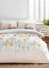 Catherine Lansfield Meadowsweet Floral Reversible Duvet Cover Set Bright - Single Image 1