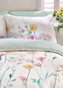 Catherine Lansfield Meadowsweet Floral Reversible Duvet Cover Set Bright - Single Image 3