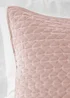 Bianca Fine Linens Attica Velvet Embroidered Pillow sham Pair Pink - One Size Image 2